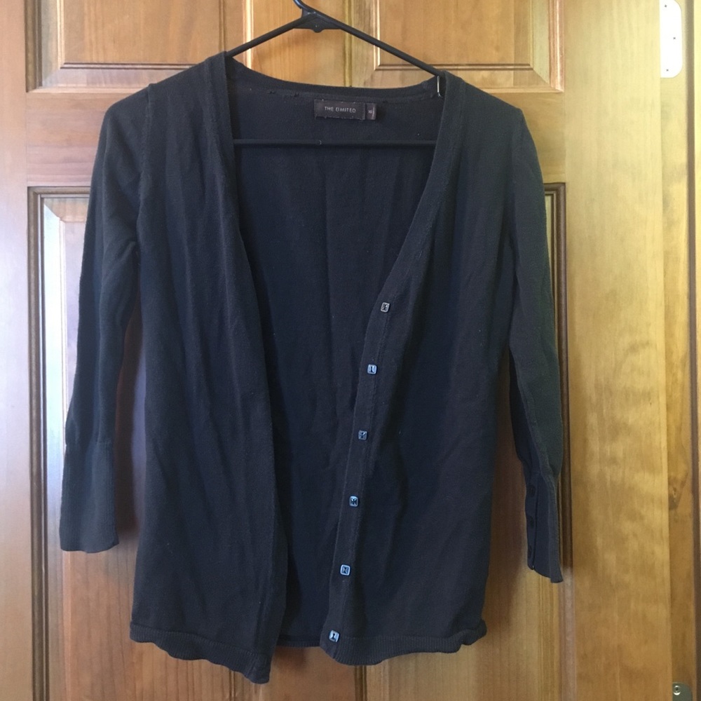 Black cardigan